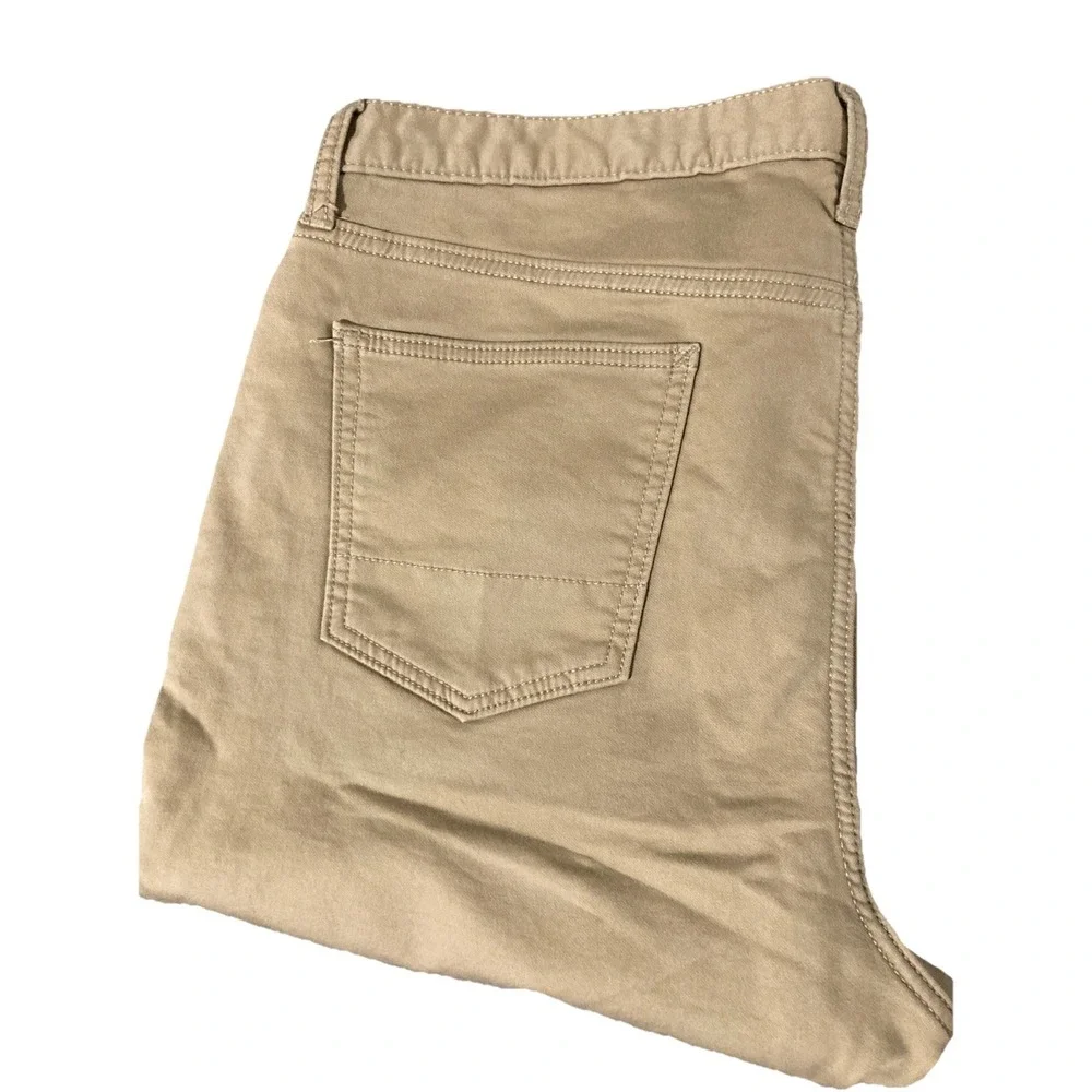 Banana Republic Travel Jean 36x34 Athletic Fit Khaki Stretch Pants Mens‎ Beige